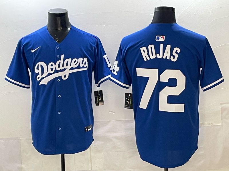 Men 2025 Los Angeles Dodgers #72 Rojas Blue Game Nike MLB Jersey style 001